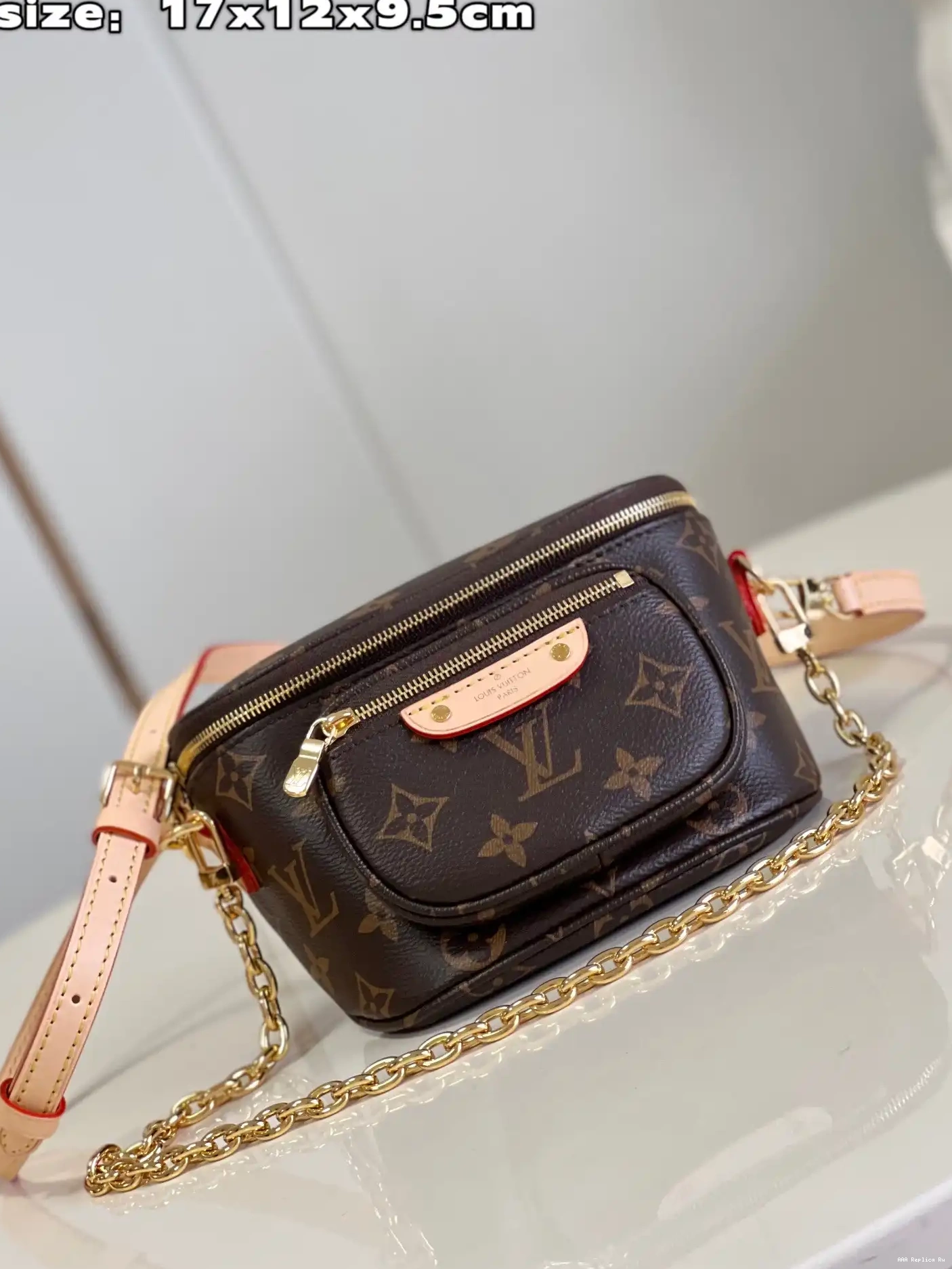 AAA Replica Ru BUMBAG-17-12-9.5CM LOUIS VUITTON MINI 0525